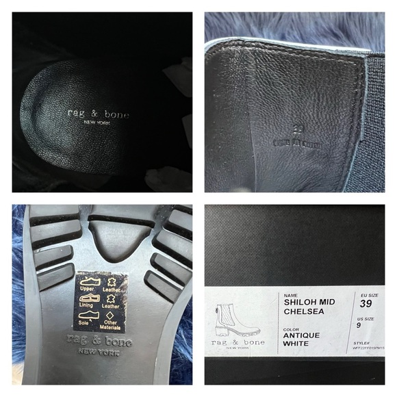 New! RAG & BONE Shiloh Mid Chelsea Boots - Picture 12 of 13